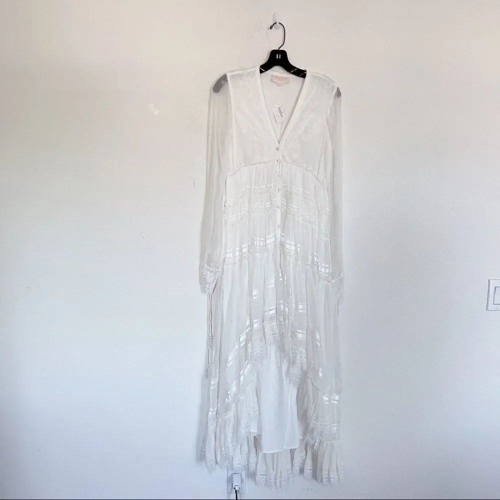 ROCOCO SAND High Low Long Dress in White - Picture 4 of 12